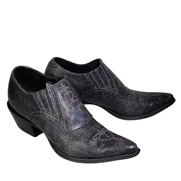 Durango Black Ankle Boots - Picture 1 of 12